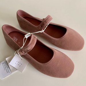 ZARA Girl's Mary Jane Ballet Flats NWT